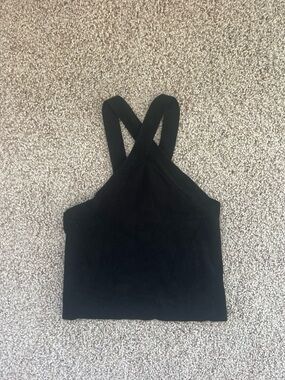 Express Cross-Front Knit Tank Top